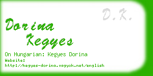 dorina kegyes business card